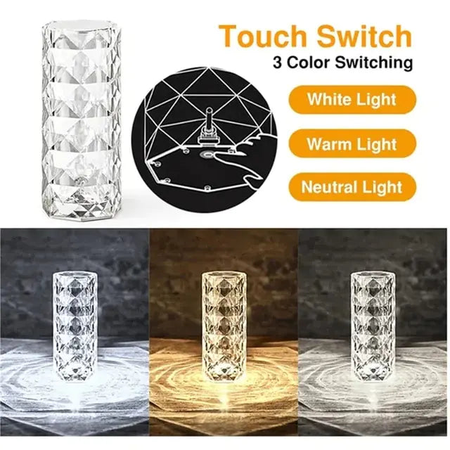 AirBreathEssence Crystal Table Lamp