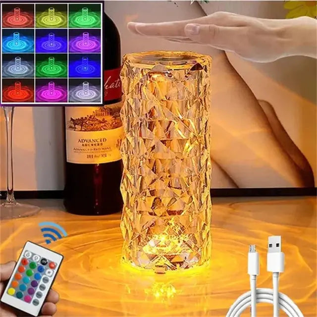 AirBreathEssence Crystal Table Lamp